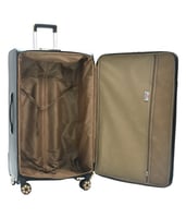 مورانو طقم شنط سفر جلد فاخر من 4 حقائب اسود