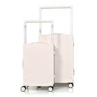 مورانو طقم شنط سفر فاخر قطعتين الومنيوم بيج