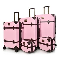 طقم شنط سفر كلاسيك مورانو من7 قطع فايبر و جلد فاخر...