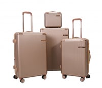 طقم شنط سفر مورانو فايبر من 5 قطع مع شنطة مكياج تص...