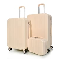 مورانو طقم شنط سفر فايبر اربع قطع بيج