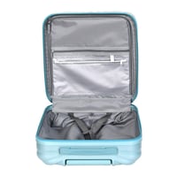 مورانو شنط سفر فايبر 18 أنش كبينة الطائرة سماوي