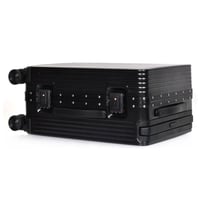 مورانو طقم شنط سفر فاخر قطعتين الومنيوم أسود