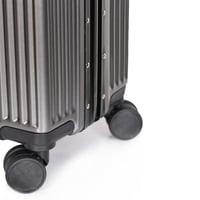 مورانو شنط سفر الومنيوم 18 أنش كبينة الطائرة رصاصي