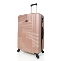 طقم شنط سفر من ويفز 3 قطع فايبر عصري روز