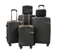 شنط سفر مورانو الفاخر اربعة قطع مع قطعتين مكياج رم...