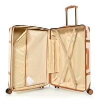 شنط سفر مورانو فايبر مكونة من 4 قطع فاخره لون بيج...