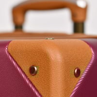 مورانو شنط سفر فايبر ثلاثة قطع مع مكياج عودي وبني...