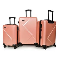 مورانو طقم شنط سفر فايبر ثلاثة قطع روز