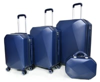 طقم شنط سفر مورانو فايبر بتصميم معين هندسي مكون من...