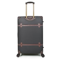 مورانو شنط سفر فايبر ثلاثة قطع مع مكياج أسود وبني