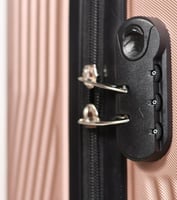 مورانو طقم شنط سفر فايبر ثلاثة قطع روز جولد