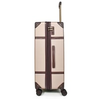 مورانو شنط سفر فايبر ثلاثة قطع مع مكياج ذهبي و بني