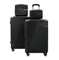 شنط سفر مورانو الفاخر اربعة قطع مع قطعتين مكياج أس...