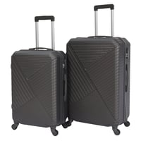 مورانو طقم شنط سفر فايبر متكامل من 3 قطع مع شنط مك...