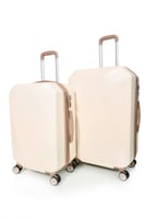 طقم شنط سفر مورانو فايبر بتصميم معين هندسي مكون من...