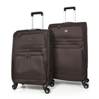 مورانو طقم شنط سفر قماش ثلاثة قطع كوفي