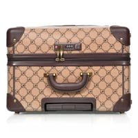 طقم شنط سفر كلاسيك جلد بلكامل مورانو اربع قطع كوفي