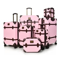 طقم شنط سفر كلاسيك مورانو من7 قطع فايبر و جلد فاخر...