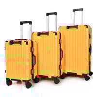 مورانو طقم شنط سفر المنيوم و فايبر ثلاثة قطع تصميم...