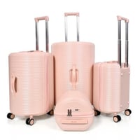 طقم شنط سفر مورانو 4 قطع بتصميم اسطواني جديد بنك