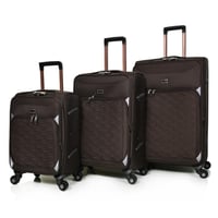 مورانو طقم شنط سفر قماش ثلاثة قطع كوفي