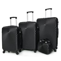 مورانو طقم شنط سفر فايبر ثلاث قطع مع شنطة مكياج بت...