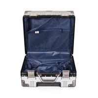 مورانو شنط سفر الومنيوم 18 أنش كبينة الطائرة سلفر