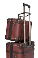 طقم شنط سفر كلاسيك جلد بلكامل مورانو اربع قطع بني