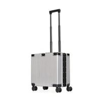 مورانو شنط سفر الومنيوم 18 أنش كبينة الطائرة سلفر