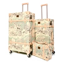 مورانو طقم شنط سفر كلاسيك جلد بلكامل اربع قطع رسم