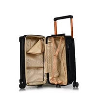 مورانو شنط سفر فايبر 20 أنش كبينة الطائرة أسود