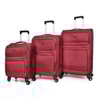 مورانو طقم شنط سفر قماش ثلاثة قطع عودي