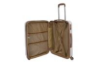 مورانو طقم شنط سفر فايبر بسحاب توسعة 4 قطع أزرق