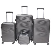 طقم شنط سفر مورانو فايبر من 4 قطع مع شنطة مكياج بم...