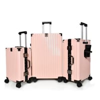 مورانو طقم شنط سفر الومنيوم ثلاثة قطع تصميم أنيق و...