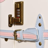 مورانو طقم شنط سفر كلاسيك جلد بلكامل اربع قطع وردي...