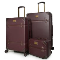 مورانو شنط سفر فايبر ثلاثة قطع مع مكياج كوفي