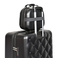 مورانو طقم شنط سفر فايبر بسحاب توسعة 6 قطع رمادي