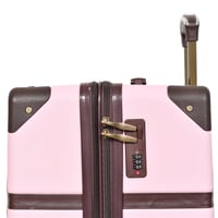 مورانو شنط سفر فايبر ثلاثة قطع مع مكياج وردي وبني