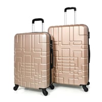 مورانو طقم شنط سفر فايبر ثلاثة قطع ذهبي