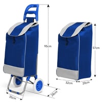 عربة تسوق ورحلات من مورانو 20 بوصة أزرق