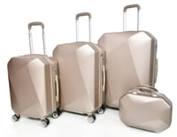 طقم شنط سفر مورانو فايبر بتصميم معين هندسي مكون من...