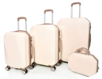 طقم شنط سفر مورانو فايبر بتصميم معين هندسي مكون من...