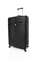 شنطة سفر جلد فاخر من مورانو مقاس 32 أنش اسود طقم ا...