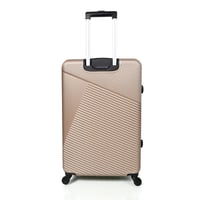 ويفز طقم شنط سفر 3 قطع فايبر فاخر مخطط عصري قولدن