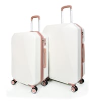 طقم شنط سفر مورانو فايبر بتصميم معين هندسي مكون من...