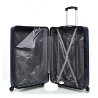 طقم شنط سفر 3 قطع من مورانو بتصميم دائري مموج ازرق