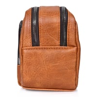 شنطة يد جلد بمقبض معصم مع فتحة داخلية للنقود والبط...