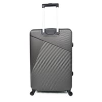 ويفز طقم شنط سفر 3 قطع فايبر فاخر مخطط عصري رمادي